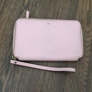 Kate spade wristlet light pink